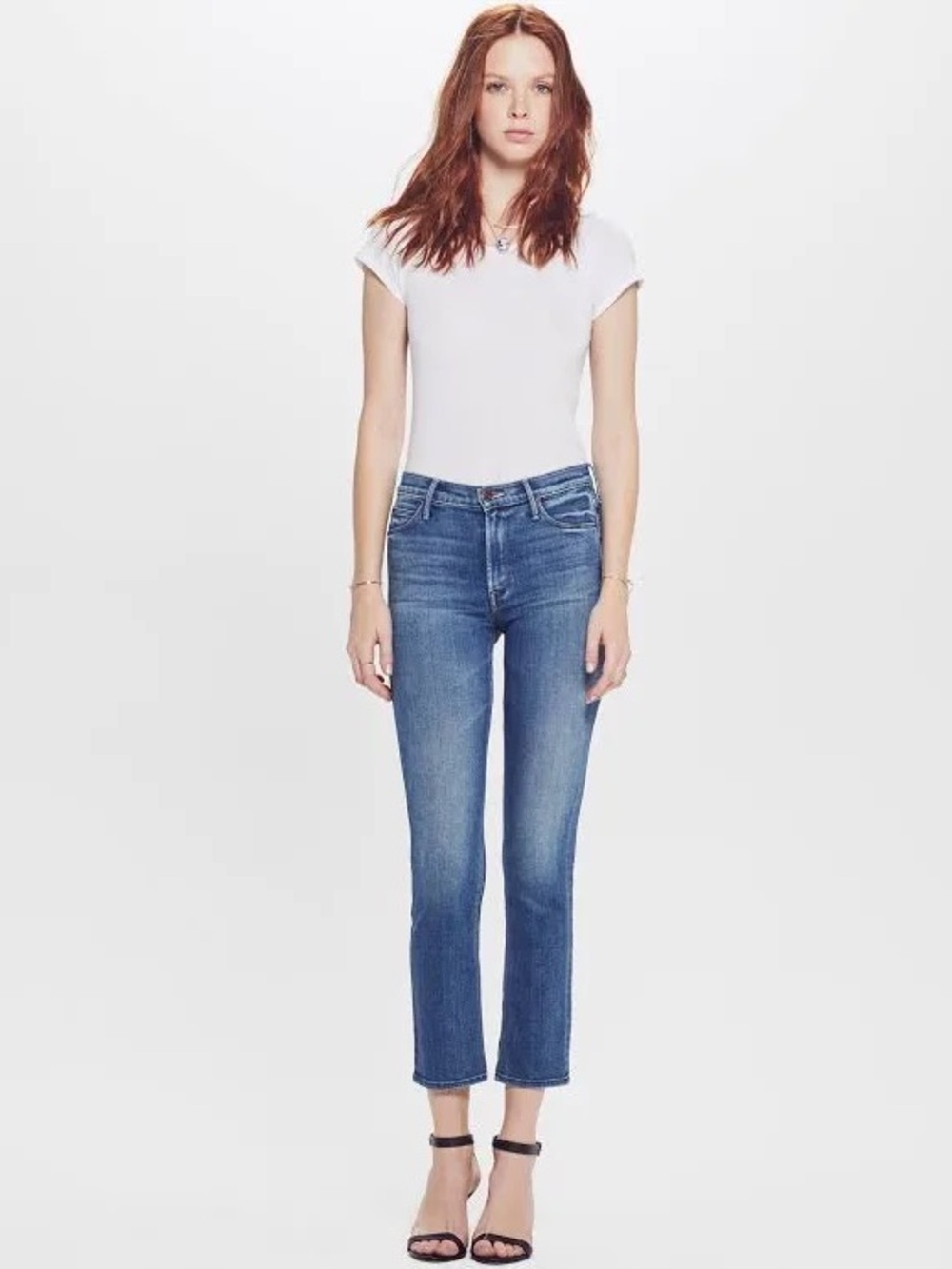 Mother The Mid Rise Dazzler Ankle in Satisfaction Guaranteed Size 30